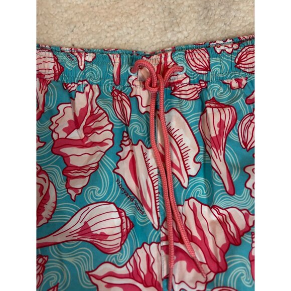 Mens Tropical Seashell Print Swim Trunks With Elastic Waist & Drawstring xl - Picture 12 of 16